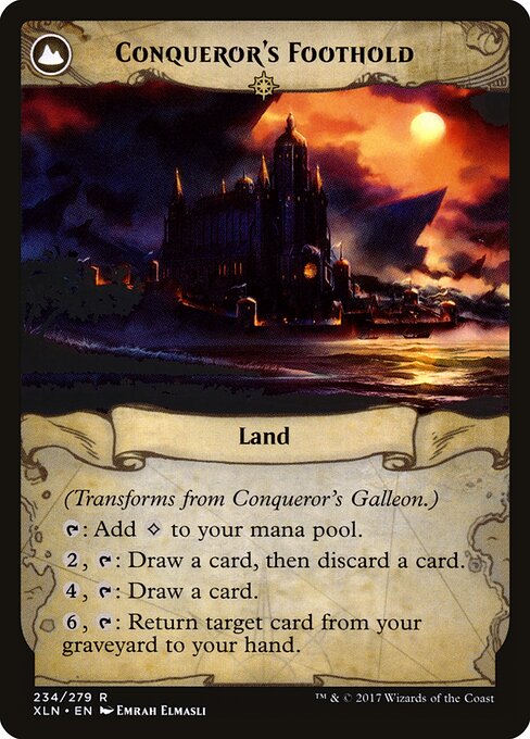 Conqueror's Galleon // Conqueror's Foothold - Back Face