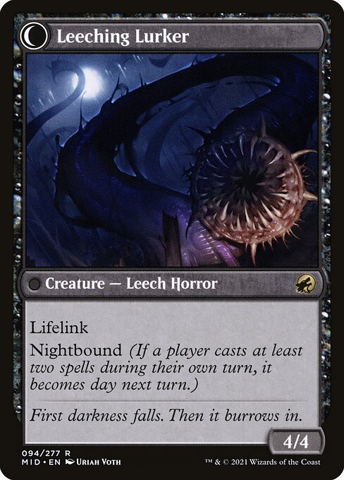 Curse of Leeches // Leeching Lurker - Back Face