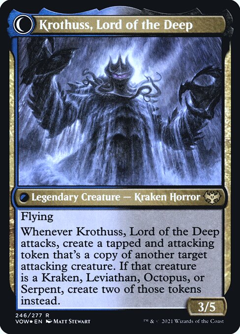 Runo Stromkirk // Krothuss, Lord of the Deep - Back Face