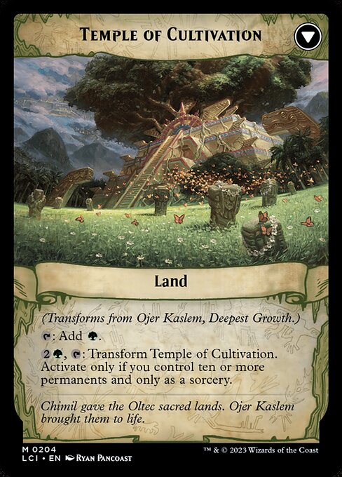 Ojer Kaslem, Deepest Growth // Temple of Cultivation - Back Face