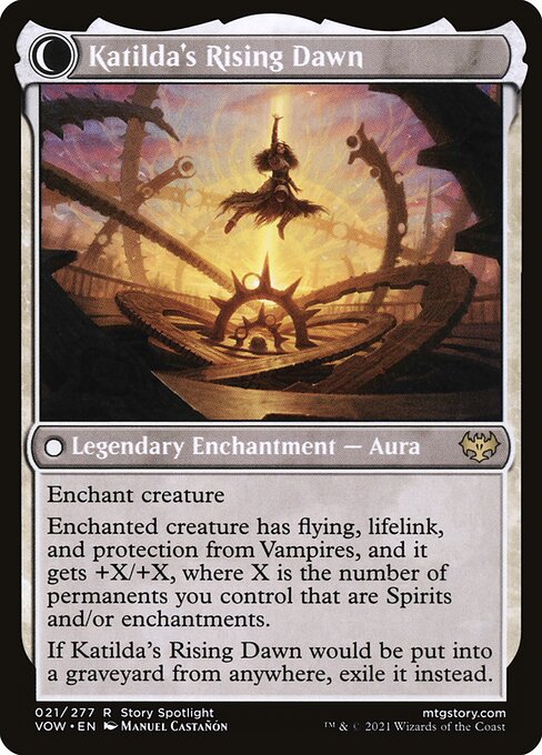Katilda, Dawnhart Martyr // Katilda's Rising Dawn - Back Face