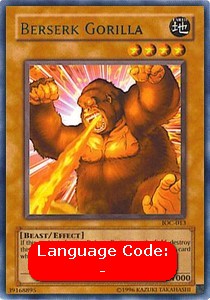 Berserk Gorilla IOC-013 Rare Good Englisch