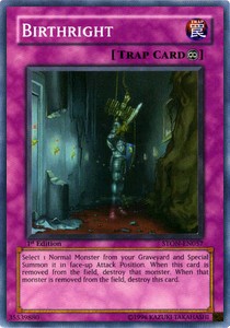 Geburtsrecht (V.1) STON-057 Super Rare Played Deutsch 1. Auflage