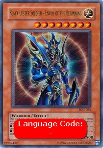 Black Luster Soldier - Envoy of the Beginning (V.1) IOC-EN025 Ultra Rare Good Englisch
