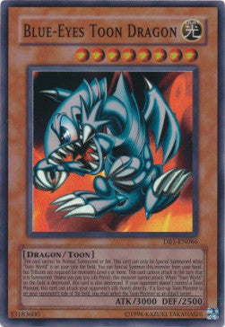 Blue-Eyes Toon Dragon DB1-066 Super Rare Excellent Englisch