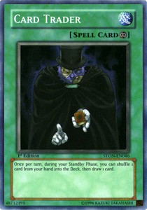 Kartenhändler (V.1) STON-046 Super Rare Light Played Deutsch 1. Auflage