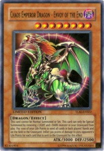 Chaos-Imperatordrache - Gesandter des Endes TLM-SE2 Ultra Rare Played Deutsch