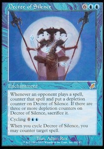 Decree of Silence SCG-32 Rare Light Played Englisch