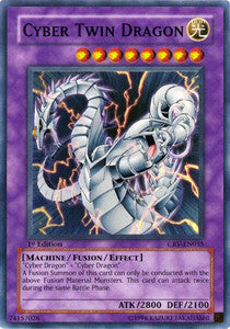 Cyber Zwillings-Drache (V.1) CRV-035 Super Rare Excellent Deutsch 1. Auflage