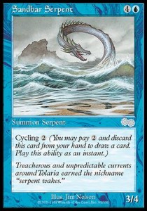 Sandbankschlange USG-95 Uncommon Light Played Deutsch