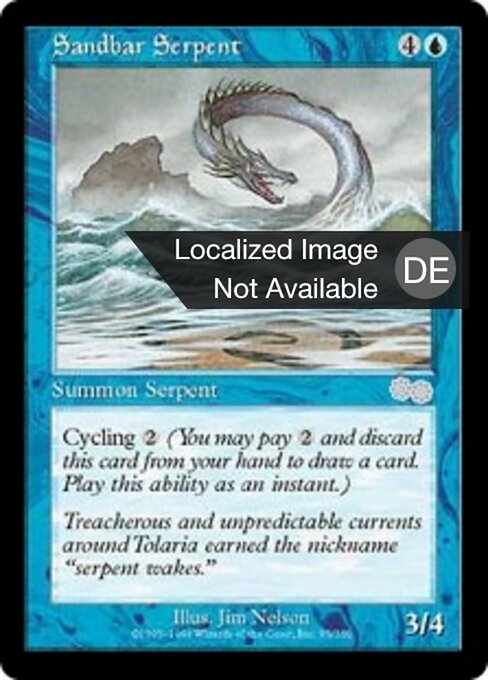 Sandbankschlange USG-95 Uncommon Light Played Deutsch