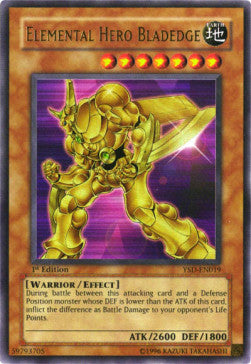 Elementar-HELD Bladedge YSD-019 Ultra Rare Excellent Deutsch 1. Auflage
