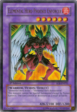 Elementar-HELD Phoenix Enforcer (V.1) EOJ-032 Ultra Rare Good Deutsch 1. Auflage