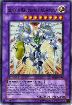 Elemental HERO Shining Flare Wingman EEN-036 Ultra Rare Excellent Englisch 1. Auflage