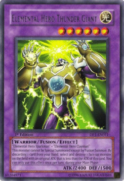 Elementar-HELD Donnergigant DP1-011 Rare Light Played Deutsch 1. Auflage