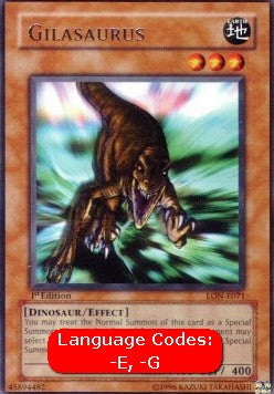 Gilasaurus (V.1) LON-071 Rare Good Deutsch