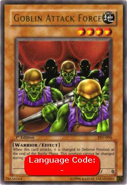 Goblin Attack Force PSV-094 Ultra Rare Excellent Englisch