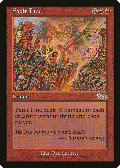 Fault Line USG-185 Rare Light Played Englisch