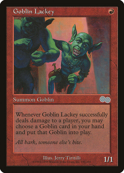 Goblin Lackey USG-190 Uncommon Excellent Englisch
