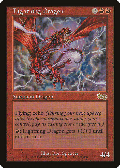 Lightning Dragon USG-202 Rare Played Englisch