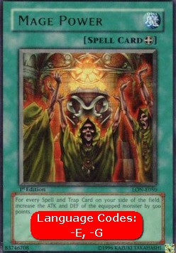 Kraft der Magie (V.1) LON-050 Ultra Rare Played Deutsch