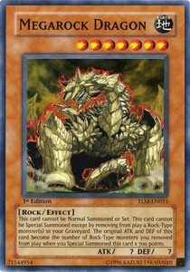 Megafels-Drache (V.1) TLM-015 Super Rare Light Played Deutsch