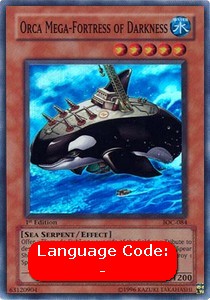 Orca Mega-Fortress of Darkness IOC-084 Super Rare Poor Englisch