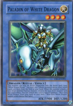 Paladin des Weißen Drachen DR1-081 Super Rare Good Deutsch