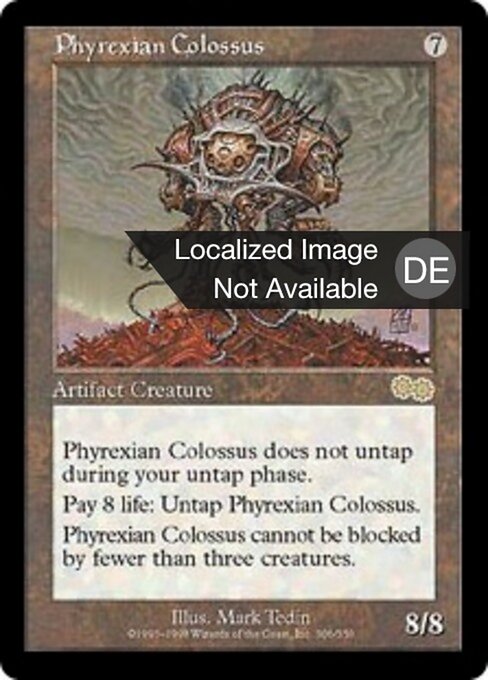 Phyrexianischer Koloss USG-305 Rare Poor Deutsch