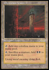Turm von Phyrexia USG-322 Rare Played Deutsch