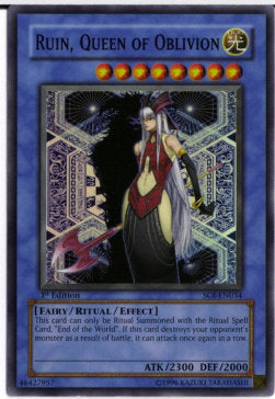 Ruin, Königin des Vergessens (V.1) SOI-034 Super Rare Good Deutsch