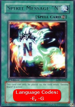 Geisternachricht "N" (V.1) LON-090 Rare Excellent Deutsch 1. Auflage