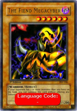 The Fiend Megacyber PSV-100 Ultra Rare Poor Englisch