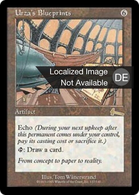 Urzas Blaupausen ULG-137 Rare Light Played Deutsch