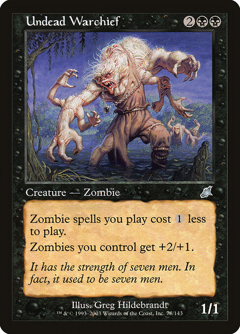 Undead Warchief SCG-78 Uncommon Light Played Englisch