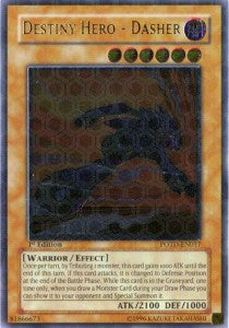 Schicksals-HELD - Dasher (V.2) POTD-017 Ultimate Rare Light Played Deutsch 1. Auflage