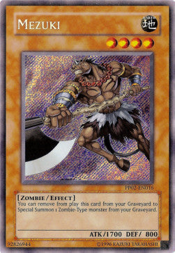 Mezuki PP02-016 Secret Rare Poor Deutsch