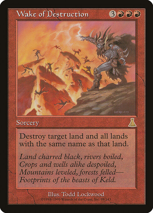Wake of Destruction UDS-99 Rare Played Englisch