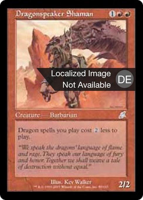 Drachensprecher-Schamane SCG-89 Uncommon Poor Deutsch
