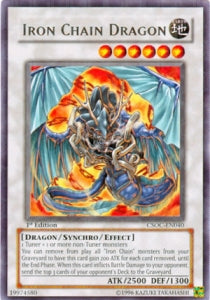 Eisenketten-Drache CSOC-040 Rare Light Played Deutsch 1. Auflage