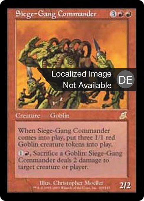 Belagerungstrupp-Kommandant SCG-103 Rare Light Played Deutsch