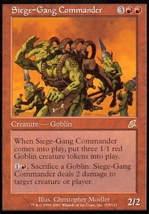 Siege-Gang Commander SCG-103 Rare Played Englisch