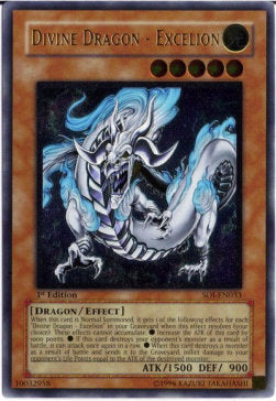 Göttlicher Drache - Excelion (V.2) SOI-033 Ultimate Rare Light Played Deutsch 1. Auflage