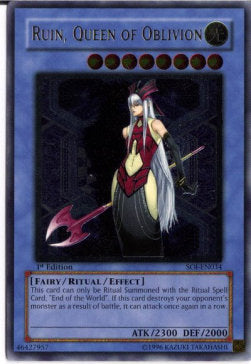 Ruin, Königin des Vergessens (V.2) SOI-034 Ultimate Rare Good Deutsch 1. Auflage