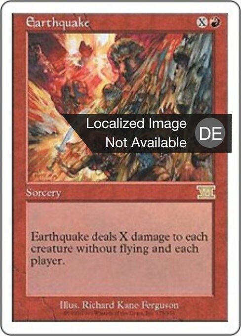 Erdbeben 6ED-173 Rare Light Played Deutsch