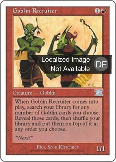 Goblin-Anwerber 6ED-186 Uncommon Good Deutsch