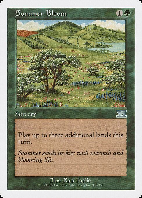 Summer Bloom 6ED-255 Uncommon Played Englisch