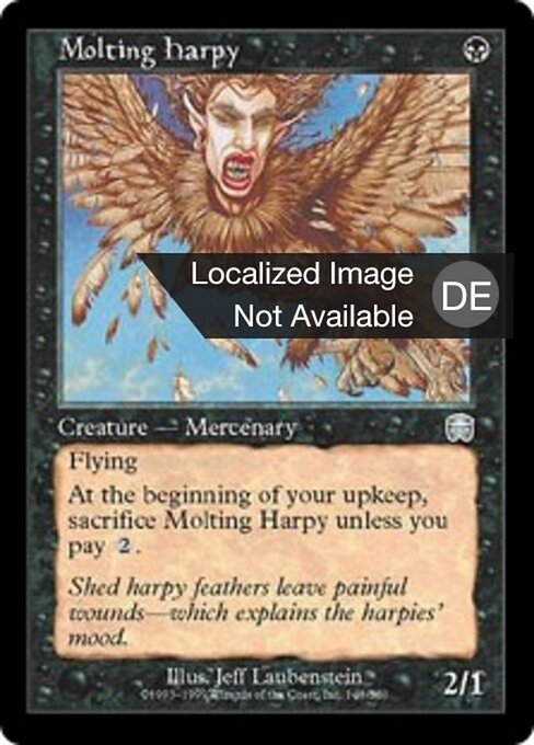 Mausernde Harpyie MMQ-148 Uncommon Light Played Deutsch Foil
