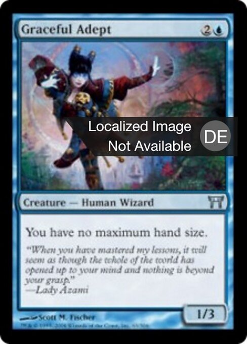 Anmutiger Adept CHK-63 Uncommon Light Played Deutsch