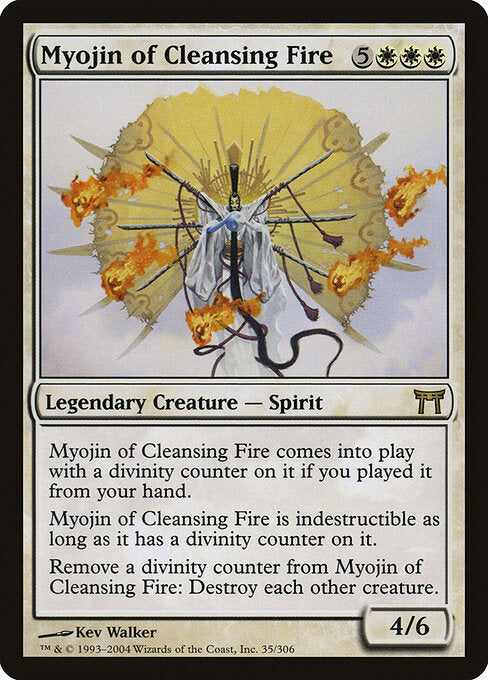 Myojin of Cleansing Fire CHK-35 Rare Light Played Englisch